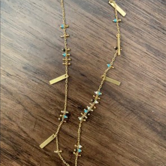 Madewell beaded layered necklace